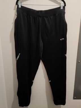 Black C9 Champion Duo Dry Athletic Jogger Pants with Reflective Accents